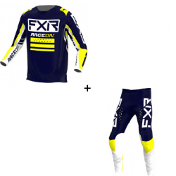 Мотокрос екип FXR CLUTCH PRO MX22 MIDNIGHT/WHITE/YELLOW 2 части