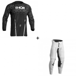 Мотокрос екип THOR PULSE MONO BLACK/WHITE
