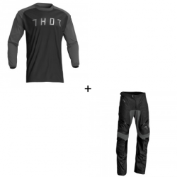 Ендуро екип THOR TERRAIN BLACK/CHARCOAL OVER THE BOOT 