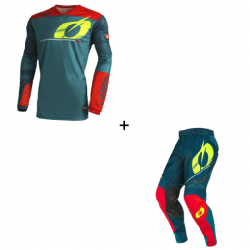 Мотокрос екип O'NEAL HARDWEAR HAZE V.22 BLUE/RED 2 части