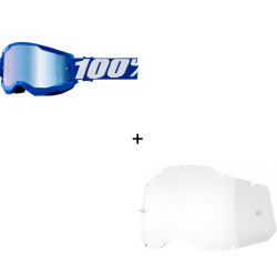 Комплект 100% STRATA2 BLUE-MIRROR BLUE 2 ЧАСТИ