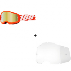 Комплект 100% STRATA2 ORANGE-MIRROR GOLD 2 ЧАСТИ 