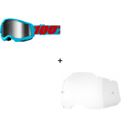 Комплект 100% STRATA2 SUMMIT-MIRROR SILVER 2 ЧАСТИ 