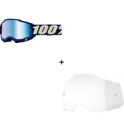 Комплект 100% ACCURI2 DEEPMARINE-MIRROR BLUE 2 ЧАСТИ 