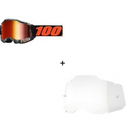 Комплект 100% ACCURI2 GEOSPACE - MIRROR RED 2 ЧАСТИ 