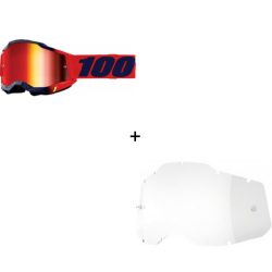 Комплект 100% ACCURI2 KEARNY - MIRROR RED 2 ЧАСТИ 