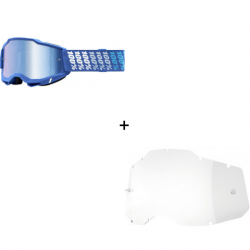 Комплект 100% ACCURI2 YARGER - MIRROR BLUE 2 ЧАСТИ 