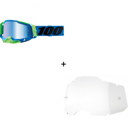 Комплект 100% RACECRAFT2 FREMONT-MIRROR BLUE 2 ЧАСТИ 