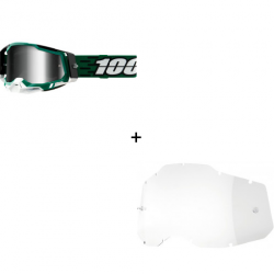 Комплект 100% RACECRAFT2 MILORI-MIRROR SILVER 2 ЧАСТИ 