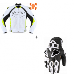 Комплект ICON HYPERSPORT2 PRIME HI-VIZ - 2 части