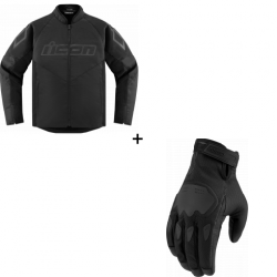 Комплект ICON HOOLIGAN CE BLACK - 2 части Комплект ICON HOOLIGAN CE BLACK - 2 части