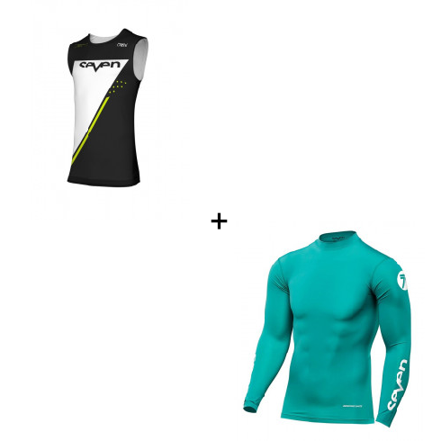 Мотокрос комплект SEVEN ZERO ECHELON BLACK/AQUA Мотокрос комплект SEVEN ZERO ECHELON BLACK/AQUA