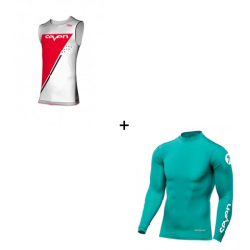 Мотокрос комплект SEVEN ZERO ECHELON WHITE/RED/AQUA