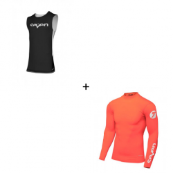 Мотокрос комплект SEVEN ZERO STAPLE BLACK/CORAL