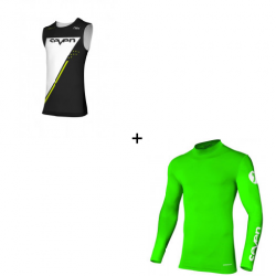 Мотокрос комплект SEVEN ZERO ECHELON BLACK/FLO GREEN