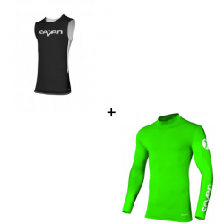 Мотокрос комплект SEVEN ZERO STAPLE BLACK/FLO GREEN