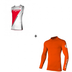 Мотокрос комплект SEVEN ZERO ECHELON WHITE/RED/FLO ORANGE