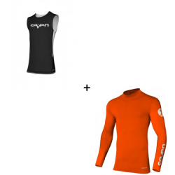 Мотокрос комплект SEVEN ZERO STAPLE BLACK/FLO ORANGE