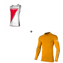 Мотокрос комплект SEVEN ZERO ECHELON WHITE/RED/ORANGE