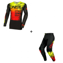 Мотокрос екип O'NEAL MAYHEM SCARZ BLACK/RED V.24