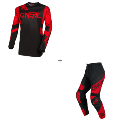 Мотокрос екип O`NEAL ELEMENT RACEWEAR BLACK/RED V.24