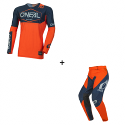 Мотокрос екип O'NEAL MAYHEM HEXX BLUE/ORANGE V.24