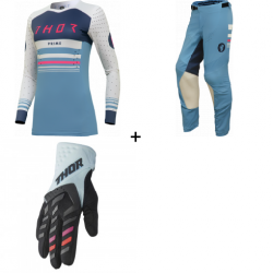 Дамски мотокрос екип THOR PRIME BLAZE LIGHT BLUE - 3 части Дамски мотокрос екип THOR PRIME BLAZE LIGHT BLUE - 3 части