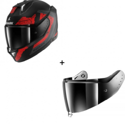 Комплект SHARK SKWAL i3 RHAD MATT BLACK/RED- Огледален Комплект SHARK SKWAL i3 RHAD MATT BLACK/RED- Огледален