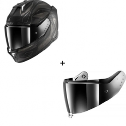 Комплект SHARK SKWAL i3 LINIK MATT BLACK/GREY - огледален