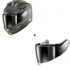 Комплект SHARK SKWAL i3 LINIK MATT GREY/FLUO YELLOW - огледален