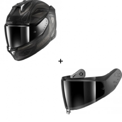 Комплект Каска SHARK SKWAL i3 LINIK MATT BLACK/GREY- тъмен визьор