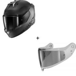 Комплект Каска SHARK SKWAL i3 MATT ANTHRACITE - опушен визьор