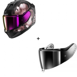 Комплект Каска SHARK D-SKWAL 3 LADY MAYFER MATT LIGHT PINK/BLACK - огледален визьор Комплект Каска SHARK D-SKWAL 3 LADY MAYFER MATT LIGHT PINK/BLACK - огледален визьор