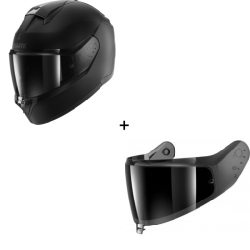 Комплект Каска SHARK RIDILL 2 BLACK MATT - тъмен визьор Комплект Каска SHARK RIDILL 2 BLACK MATT - тъмен визьор