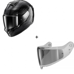 Комплект Каска SHARK RIDILL 2 BERSEK BLACK/GRAY - опушен визьор Комплект Каска SHARK RIDILL 2 BERSEK BLACK/GRAY - опушен визьор