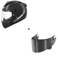 Комплект Каска SHARK RACE-R PRO CARBON - тъмен визьор