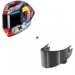 Комплект Каска SHARK RACE-R PRO GP MARTINATOR SIGNATURE - тъмен визьор