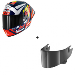 Комплект Каска SHARK RACE-R PRO GP ZARCO SIGNATURE - тъмен визьор