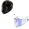 Комплект Каска SHARK SPARTAN RS BLACK/COPPER GLOSS - иридиум визьор