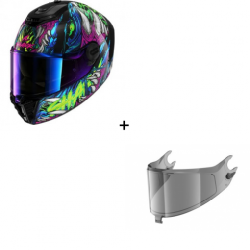 Комплект Каска SHARK SPARTAN RS SHAYTAN MULTI - опушен визьор Комплект Каска SHARK SPARTAN RS SHAYTAN MULTI - опушен визьор