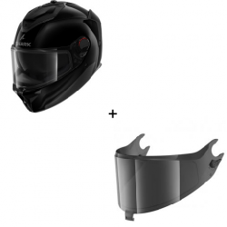 Комплект Каска SHARK SPARTAN GT PRO BLACK GLOSS -тъмен визьор Комплект Каска SHARK SPARTAN GT PRO BLACK GLOSS -тъмен визьор