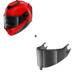 Комплект Каска SHARK SPARTAN GT PRO RED GLOSS- тъмен визьор