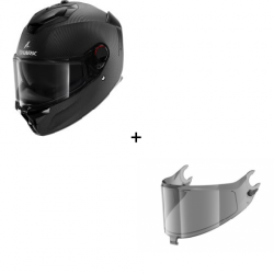 Комплект Каска SHARK SPARTAN GT PRO CARBON SKIN MATT - опушен визьор Комплект Каска SHARK SPARTAN GT PRO CARBON SKIN MATT - опушен визьор