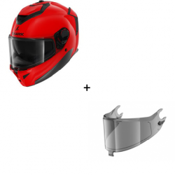 Комплекр Каска SHARK SPARTAN GT PRO RED GLOSS- опушен визьор Комплекр Каска SHARK SPARTAN GT PRO RED GLOSS- опушен визьор