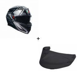 Комплект AGV K3 COMPOUND MATT BLACK/GREY - 2 части Комплект AGV K3 COMPOUND MATT BLACK/GREY - 2 части