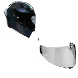 Комплект КАСКА AGV PISTA GP RR E2206 DOT - MONO IRIDIUM CARBON - 2 части