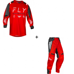 Мотокрос екип FLY RACING F-16 Riding -Red/Charcoal/White
