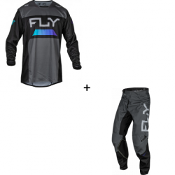 Мотокрос екип FLY RACING Kinetic Reload- Charcoal/Black/Blue Iridium