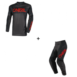 Мотокрос екип O`NEAL ELEMENT RACEWEAR BLACK/GRAY/RED V.25