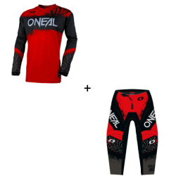 Мотокрос екип O'NEAL ELEMENT SHOCKER BLACK/RED V.25 Мотокрос екип O'NEAL ELEMENT SHOCKER BLACK/RED V.25